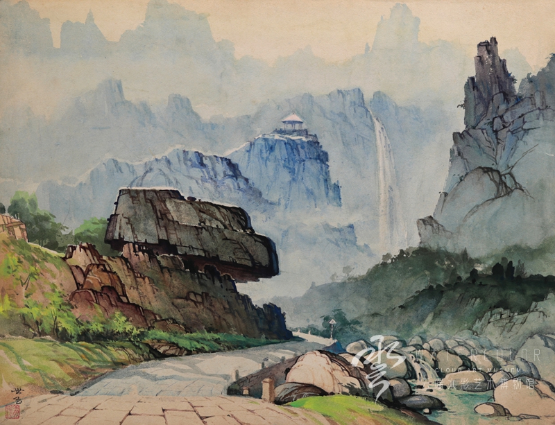 崂山胜景  1984年   67x50cm